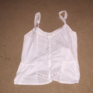 White spaghetti strap shirt